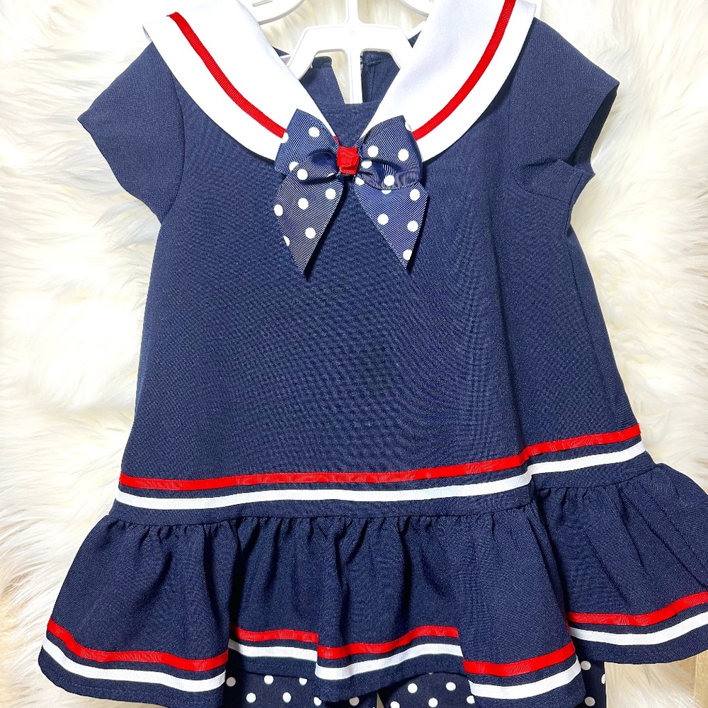 Bonnie Baby 24M Navy Dress w/Pants